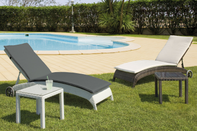 Подушка для шезлонга Garden Relax Cushion полиэстер серый Фото 2