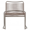 Стул лаунж металлический плетеный Fiam Lido Spaghetti Lounge алюминий, роуп Фото 18