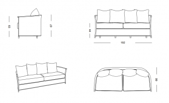 Диван плетеный трехместный-thumbs-Фото3