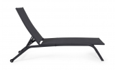 Шезлонг-лежак металлический Garden Relax Raul сталь, текстилен антрацит, темно-серый Фото 3