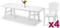 Комплект пластиковой мебели President Tris Super Elegant Monobloc