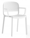 Кресло пластиковое PEDRALI Dome стеклопластик белый Фото 1