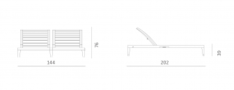 Лежак двойной деревянный с матрасом-thumbs-Фото3