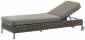 Лежак плетеный с матрасом Grattoni Panama алюминий, роуп, текстилен антрацит, коричневый, тортора Фото 1