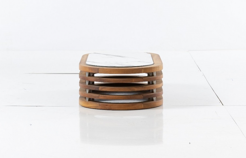 Столик деревянный кофейный Spain, натуральный