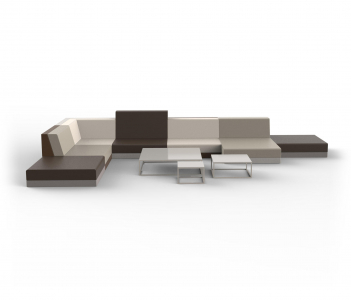 Модуль угловой мягкий Vondom Pixel Basic полиэтилен, ткань Фото 20