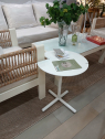 Столик приставной RESA Corner металл, ламинат белый Фото 5