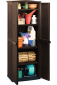Шкаф пластиковый Keter Rattan Style Tall Utility Shed полипропилен коричневый Фото 2