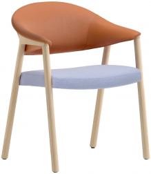 Кресло деревянное с обивкой-thumbs-Фото1