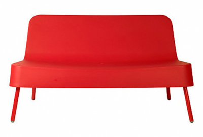 Диван пластиковый Resol Bob sofa алюминий, полиэтилен красный Фото 1