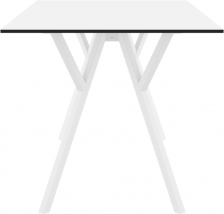 Стол пластиковый Siesta Contract Max Table 140 пластик, HPL белый Фото 7