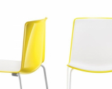 Стул пластиковый барный PEDRALI Tweet металл, стеклопластик белый, желтый, белый Фото 10