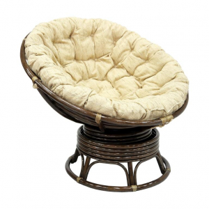 Кресло механическое Ecodesign Papasan натуральный ротанг темно-коричневый Фото 1