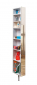 Поворотный зеркальный шкаф Shelf.On Зум Шелф ЛДСП беленый дуб Фото 1