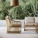 Кресло плетеное с подушкой SNOC Elisa алюминий, искусственный ротанг, ткань Фото 3
