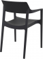 Кресло пластиковое Siesta Contract Tulum стеклопластик, полипропилен черный Фото 11