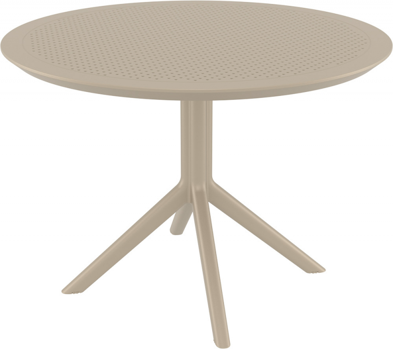 Стол пластиковый Sky Table Ø105, бежевый, Ø1050х740 мм