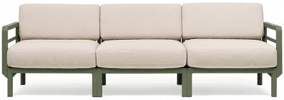 Диван пластиковый с подушками Nardi Maximo 3 стеклопластик, Sunbrella кактус, жемчуг Фото 8