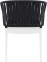 Кресло пластиковое Siesta Contract Portofino стеклопластик, полипропилен белый, черный Фото 5