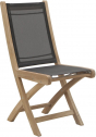 Стул деревянный складной Giardino Di Legno Macao  тик, батилин черный Фото 1
