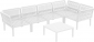 Модуль пластиковый для дивана Siesta Contract Portofino Lounge стеклопластик, полипропилен белый Фото 4