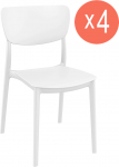 Комплект пластиковых стульев Monna Set 4