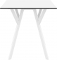 Стол пластиковый Siesta Contract Max Table 70 пластик, HPL белый Фото 6