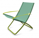 Кресло-шезлонг металлическое EMU Snooze сталь, emu-tex зеленый, мятный Фото 5