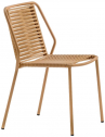 Стул металлический плетеный PEDRALI Philía сталь, роуп медовый Фото 1