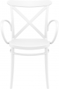 Кресло пластиковое Siesta Contract Cross XL стеклопластик белый Фото 7