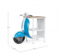 Стол консольный Garden Relax Vespa сталь, манго белый, голубой Фото 2