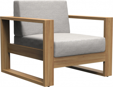 Кресло деревянное с подушками JANUS et Cie Matisse Teak тик, акрил натуральный Фото 1