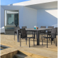 Стол металлический обеденный Garden Relax Shark алюминий антрацит Фото 5