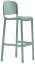 Стул барный пластиковый PEDRALI Dome стеклопластик светло-зеленый Фото 1