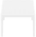 Столик пластиковый журнальный Siesta Contract Sky Lounge Table сталь, пластик белый Фото 6
