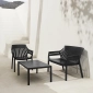 Диван пластиковый Vondom Spritz Basic полипропилен, стекловолокно черный Фото 5