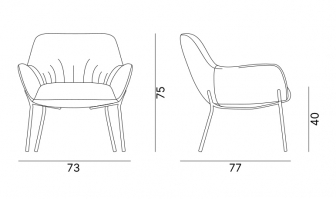 Кресло лаунж с обивкой-thumbs-Фото3