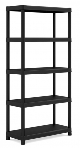 Стеллаж пластиковый KIS Shelf пластик черный Фото 1