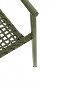 Кресло металлическое плетеное Garden Relax Canarias алюминий, искусственный ротанг плющ Фото 8