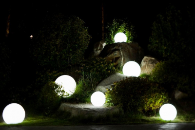 Шар пластиковый светящийся LED Minge полиэтилен белый Фото 17