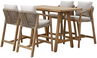 Кресло деревянное  полубарное с подушками-thumbs-Фото4