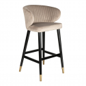 Кресло барное с обивкой Caris Hurk граб, металл, ткань Фото 4