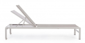 Шезлонг-лежак металлический Garden Relax Konnor алюминий, текстилен бежевый Фото 4