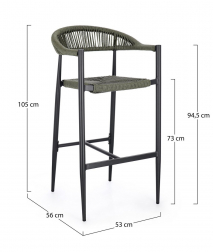 Кресло плетеное барное-thumbs-Фото3