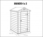 Сарай пластиковый Keter Manor 4x3 полипропилен серый, белый Фото 2