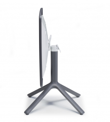 Стол пластиковый складной Eco Folding, антрацит, 700х700х750 мм