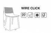 Стул пластиковый Resol Wire Click полипропилен, стекловолокно Фото 2