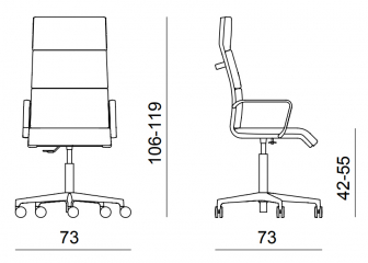 Кресло офисное на колесах-thumbs-Фото3