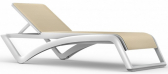 Шезлонг-лежак пластиковый Resol Sky Premium полипропилен, стекловолокно, батилин белый, бежевый Фото 1