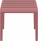 Столик пластиковый журнальный Siesta Contract Paris Side Table стеклопластик марсала Фото 5
